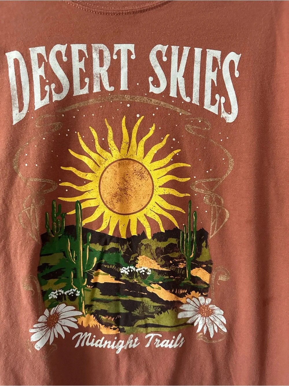 Desert Skies Rust Graphic Juniors Tee